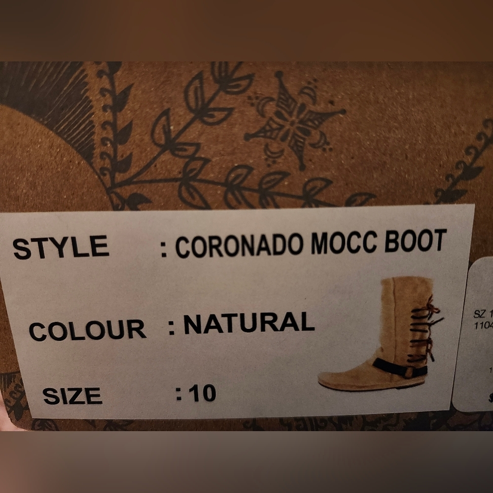 NEW FREE PEOPLE Coronado Mocc Boots Suede Southwest Western Native 10 - Picture 5 of 6